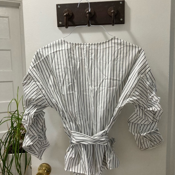 Bluenotes M striped wrap blouse - Picture 4 of 4